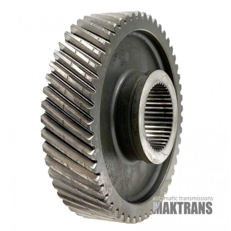 Przekładnia napędowa mechanizmu różnicowego PDK Porsche 911 Carrera  ZF 7DT45FL [50 zębów, 2 nacięcia, średnica zewnętrzna ~130,55 mm]