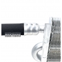 Dodatkowe, gumowe, wzmocnione złącza węży chłodnicy, zaciskane tulejami aluminiowymi (19mm * 190mm * 395mm)