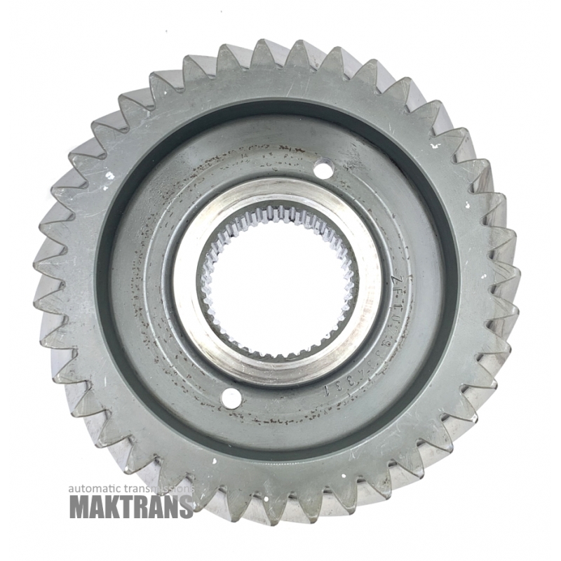 Przekładnia napędowa mechanizmu różnicowego PDK Porsche 911 Carrera  ZF 7DT45FL [39 zębów, 2 nacięcia, średnica zewnętrzna ~130,25 mm]