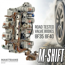 Korpus zaworów testowany na drodze FORD 8F35, 8F40 M-Shift (Connect) – JM5P-7A101-AE, JM5P-7G276-GA (płyta rozdzielająca JM5P-7J236-DB)