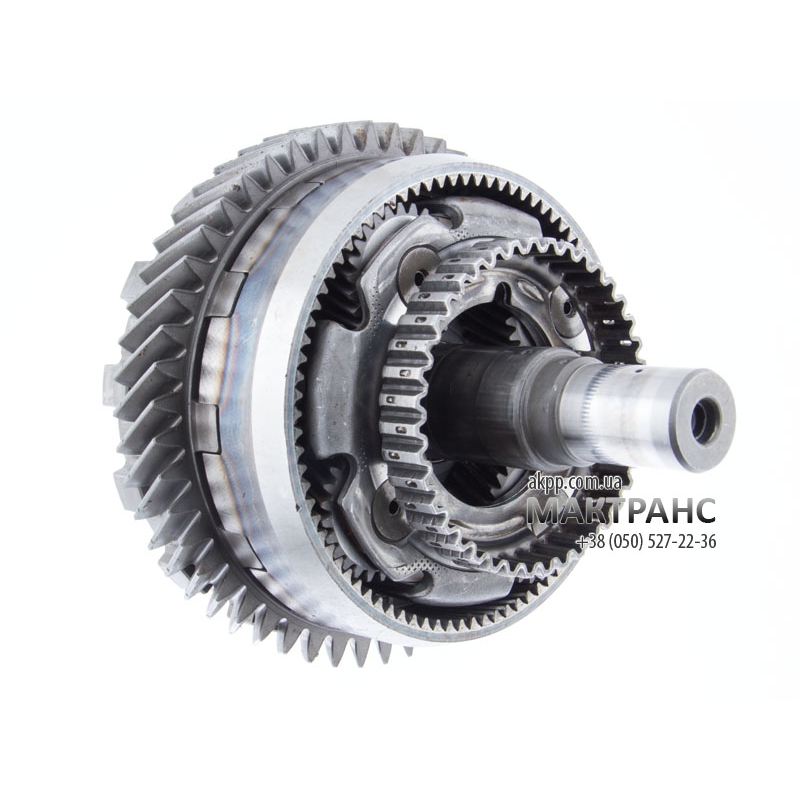 Wał pośredni kompletny z kołem napędzającym mechanizmu różnicowego na 27 zębów 3 nacięcia D78mm, koła pośredniego na 51 ząb i 1 nacięcie i planetarką UNDERDRIVE  na 4 satelity ASB  U240E U241E  98-up