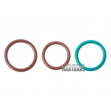 Zestaw pierścieni uszczelniających gumowych elektrozaworu 0AM DQ250 DSG7  3 pierścienie w zestawie [OD 15 mm, OD 14 mm, OD 13 mm] 