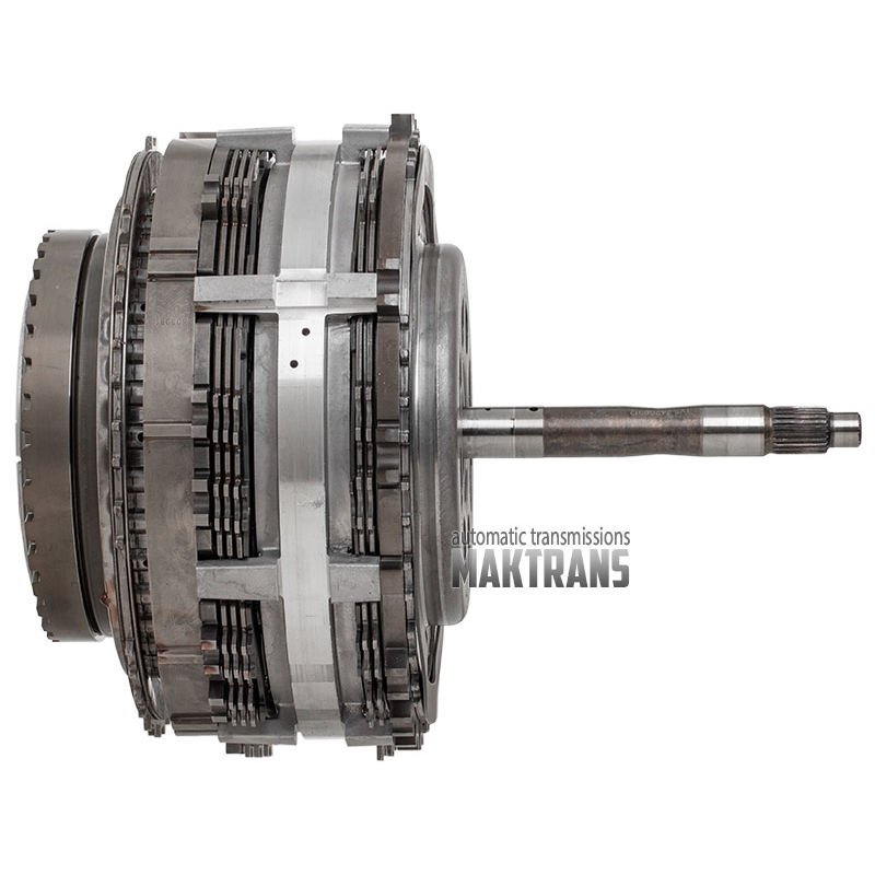 Zestaw elementów wewnętrznych 6T41 [GEN3]  [wał wejściowy (nowa konstrukcja) do piasty pompy z tuleją  Reaction planet 3  Input planet 4  Output planet 4  4-5-6 Clutch 5 tarcz ciernych, zabierak kosza 3-5-R / 4-5-6 Clutch - 3 pierścienie teflonowe]