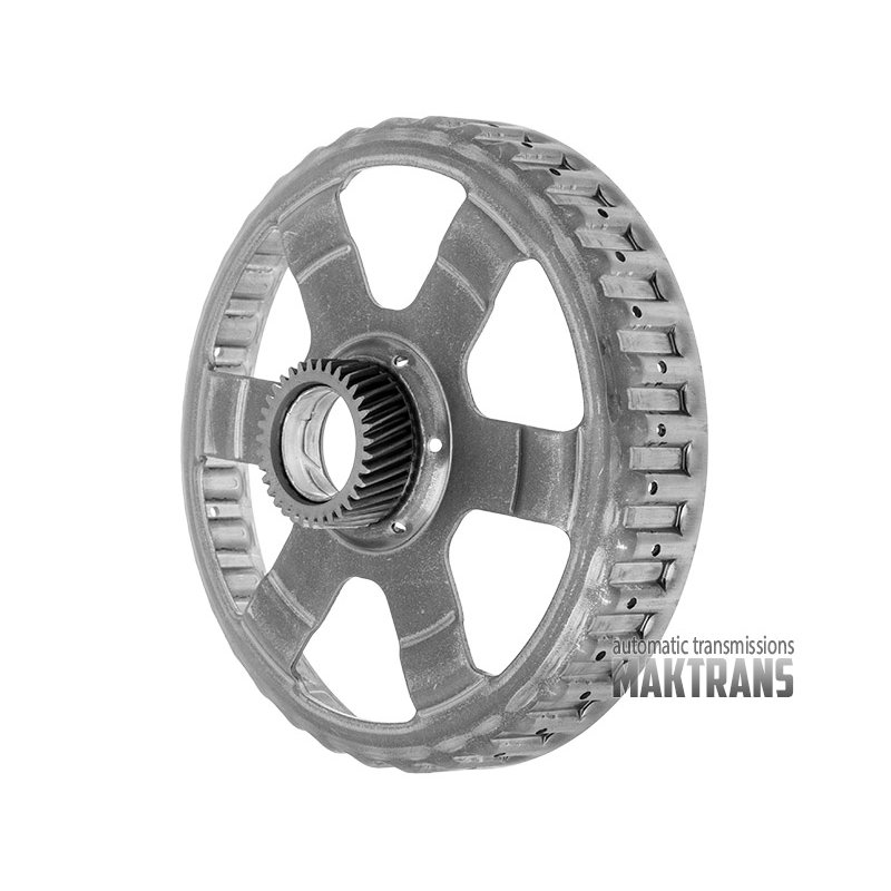 Zestaw elementów wewnętrznych 6T41 [GEN3]  [wał wejściowy (nowa konstrukcja) do piasty pompy z tuleją  Reaction planet 3  Input planet 4  Output planet 4  4-5-6 Clutch 5 tarcz ciernych, zabierak kosza 3-5-R / 4-5-6 Clutch - 3 pierścienie teflonowe]