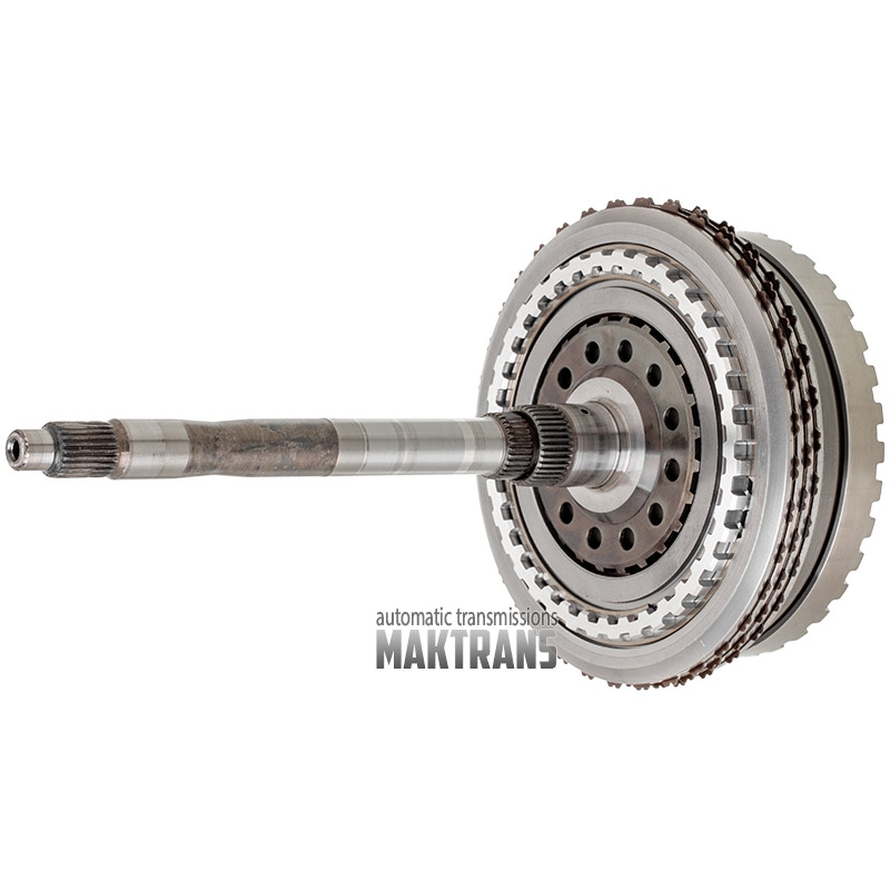 Zestaw elementów wewnętrznych 6T41 [GEN3]  [wał wejściowy (nowa konstrukcja) do piasty pompy z tuleją  Reaction planet 3  Input planet 4  Output planet 4  4-5-6 Clutch 5 tarcz ciernych, zabierak kosza 3-5-R / 4-5-6 Clutch - 3 pierścienie teflonowe]