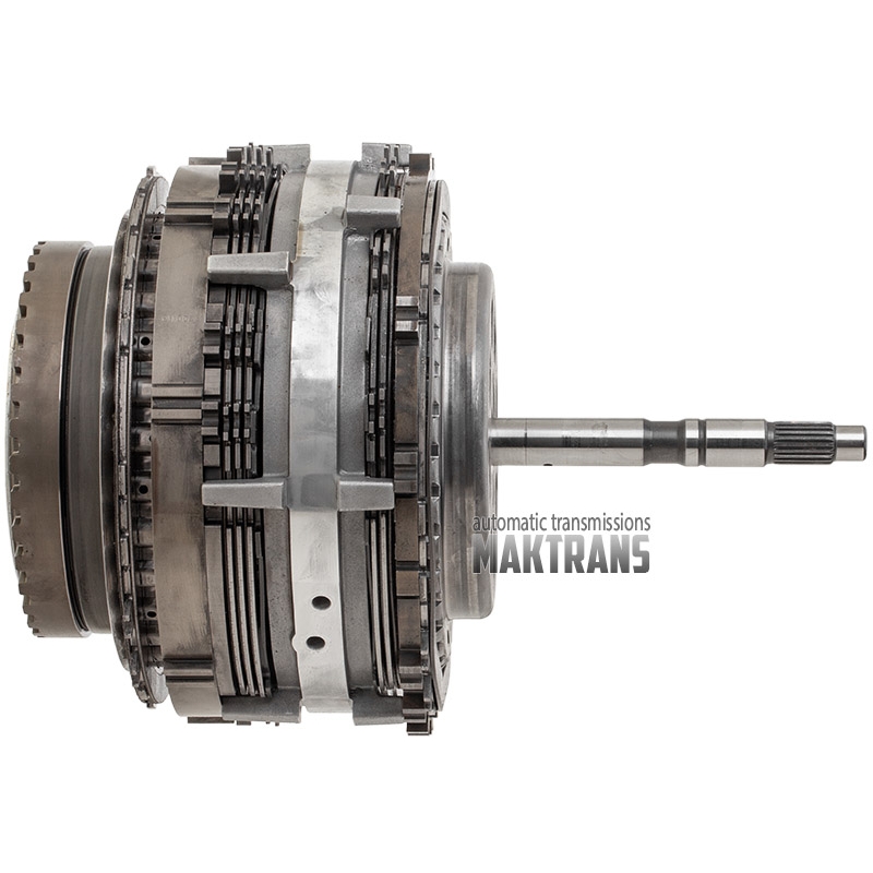Zestaw elementów wewnetrznych 6T31 [GEN3]  [wał wejściowy (nowa konstrukcja) pod piastę popy z tuleją  Reaction planet 3  Input planet 4  Output planet 4  4-5-6 Clutch 5 tarcz ciernych, piasta kosza 3-5-R / 4-5-6 Clutch - 3 teflonowe pierścienie]