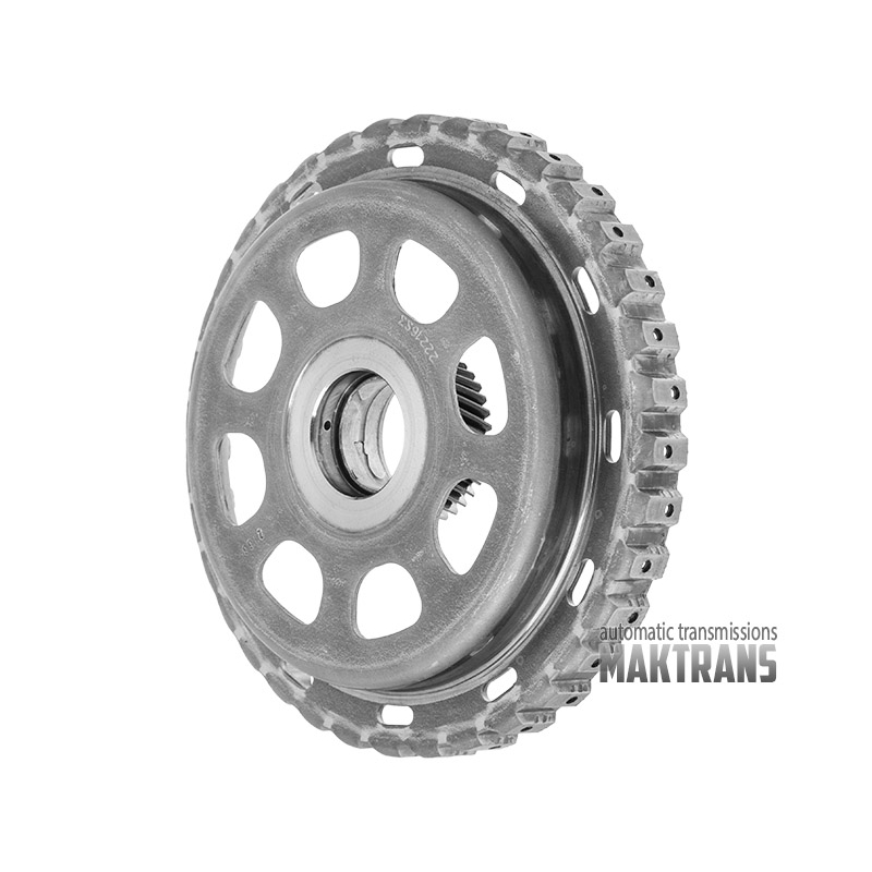 Zestaw elementów wewnetrznych 6T31 [GEN3]  [wał wejściowy (nowa konstrukcja) pod piastę popy z tuleją  Reaction planet 3  Input planet 4  Output planet 4  4-5-6 Clutch 5 tarcz ciernych, piasta kosza 3-5-R / 4-5-6 Clutch - 3 teflonowe pierścienie]