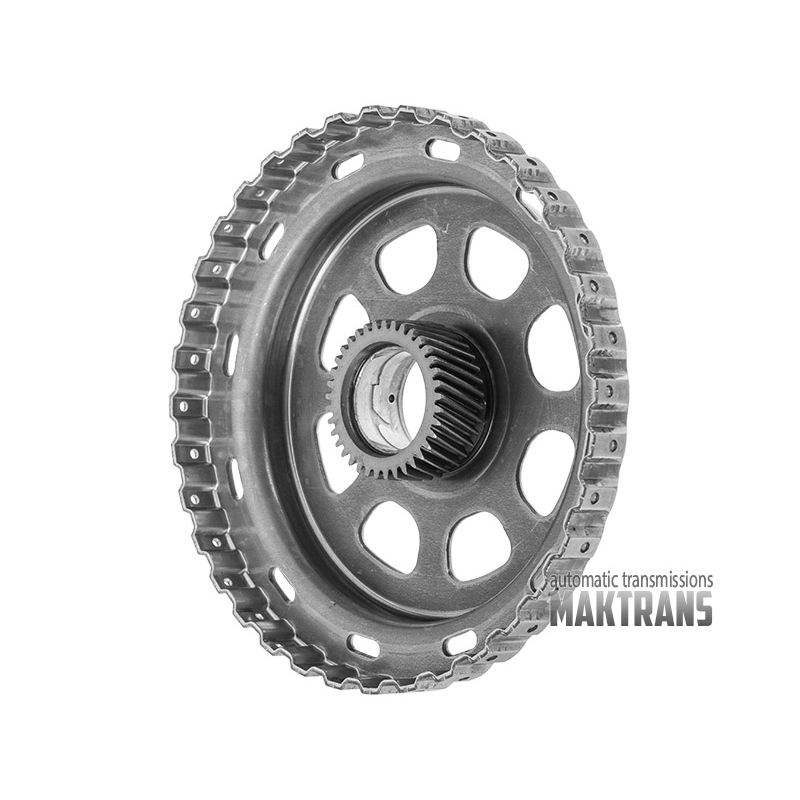 Zestaw elementów wewnetrznych 6T31 [GEN3]  [wał wejściowy (nowa konstrukcja) pod piastę popy z tuleją  Reaction planet 3  Input planet 4  Output planet 4  4-5-6 Clutch 5 tarcz ciernych, piasta kosza 3-5-R / 4-5-6 Clutch - 3 teflonowe pierścienie]