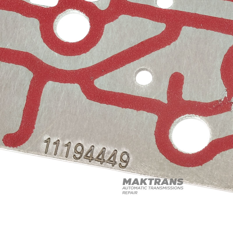 Płyta rozdzielająca korpusu zaworu (aluminium) ZF 9HP48, 948TE — oznaczenie A/B, 1094394238