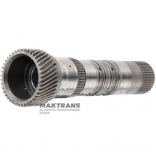 Koło słoneczne przednie z wałem RE5R05A 02-up - długość całkowita 234 mm, 42 zęby (Ř zew. 65 mm)