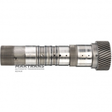 Koło słoneczne przednie z wałem RE5R05A 02-up - długość całkowita 234 mm, 42 zęby (Ř zew. 65 mm)