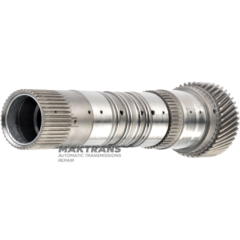 Koło słoneczne przednie z wałem RE5R05A 02-up - długość całkowita 234 mm, 42 zęby (Ř zew. 65 mm)