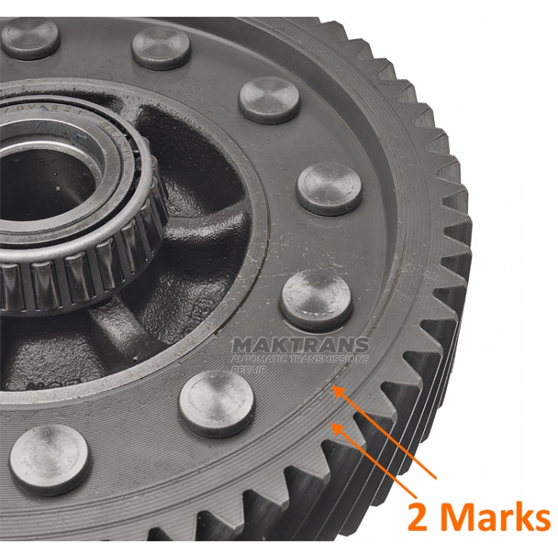 Zespół dyferencjału DQ250, 02E DSG6 (4WD) - 62 zęby (Ø zewn. 223,85 mm)