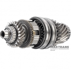 Wał napędu mechanizmu różnicowego automatycznej skrzyni biegów  DQ250 02E DSG 6 z kołami zębatymi 24 zęby (D 73 mm) 23 zęby (D 64.25 mm) 22 zęby (D 86.05mm) i 18 zębów (D 69.85 mm) 