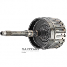 Wał wejściowy z koszem sprzęgłowym E Clutch ZF 6HP26 ZF 6HP28 (całkowita wysokość wału 308 mm, średnica wału u podstawy 30 mm, 7 tarcz ciernych)