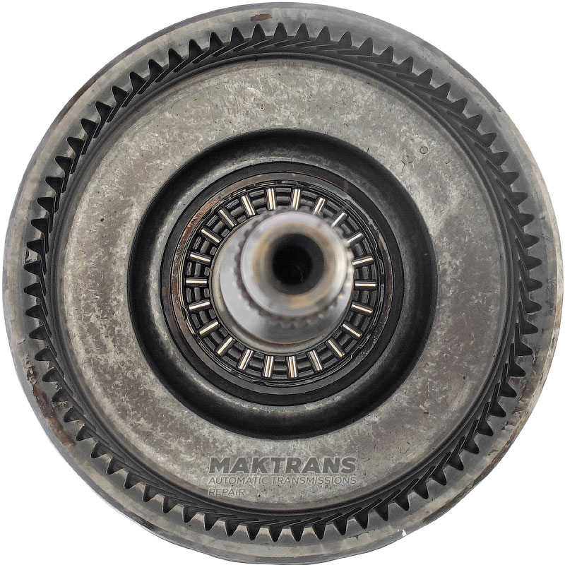 Wał wejściowy z koszem sprzęgłowym E Clutch ZF 6HP26 ZF 6HP28 (całkowita wysokość wału 308 mm, średnica wału u podstawy 30 mm, 7 tarcz ciernych)