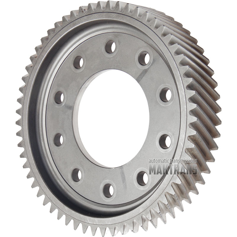 Koło zębate walcowe skośne mechanizmu różnicowego (59T, OD225mm, 41mm, 10 otworów montazowych)