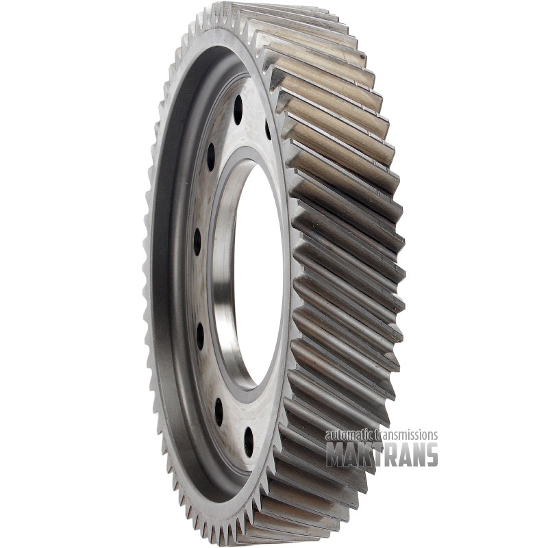 Koło zębate walcowe skośne mechanizmu różnicowego (59T, OD225mm, 41mm, 10 otworów montazowych)