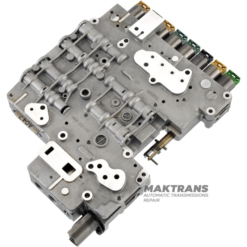 Sterownik hydrauliczny z elektrozaworami ZF 6HPxx GEN1 E-SHIFT [A/B 047] - nieregenerowany  [1 zielony elektrozawór, 1 czarny elektrozawór, 3 żółte elektrozawory, 3 niebieskie elektrozawory]