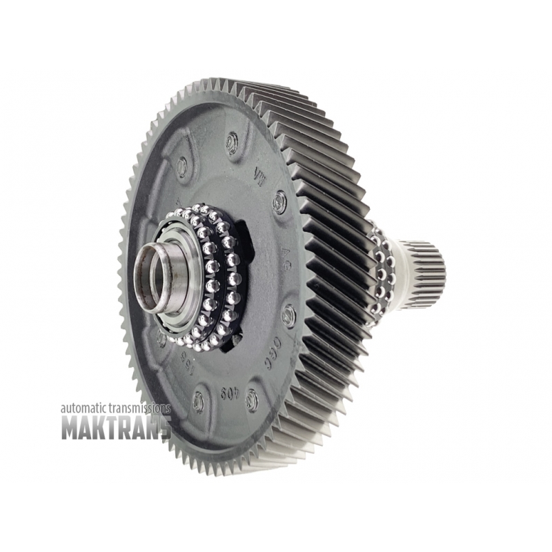 Mechanizm różnicowy [4WD] z wieńcem zębatym DQ381 0GC 0GC409155  75T [Ø225,95 mm], 30 wypustów skrzynię rozdzielczą, 37 wypustów pod półoś