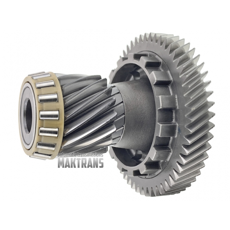 Wał pośredni mechanizmu różnicowego Hyundai / KIA A6MF2 [GEN2]  457203F800 457223F800 [wysokość całkowita 144 mm , koło napędowe 17T (2N) zewn Ø 67,65 mm , napędzane koło zębate 53T (1N) zewn Ø 142,70 mm]