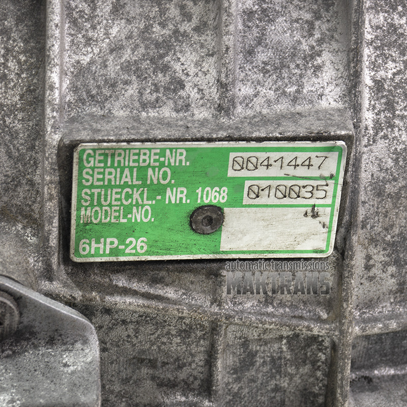 Obudowa skrzyni biegów [2WD / RWD] ZF 6HP26  1065 401 107 1068 010 035 1065401107 1068010035
