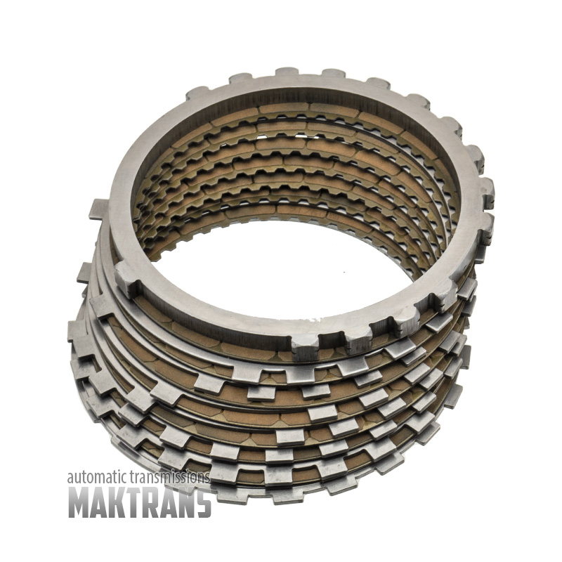 Zestaw tarcz ciernych i przekładek stalowych Brake No.4 TOYOTA AC60E  3568971010 356840K010 356940K010 [całkowita grubość zestawu 32,50 mm]