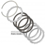 Zestaw tarcz ciernych i przekładek stalowych TOYOTA Reverse (C3) Clutch [3 tarcze cierne, całkowita grubość zestawu 14.70 mm]