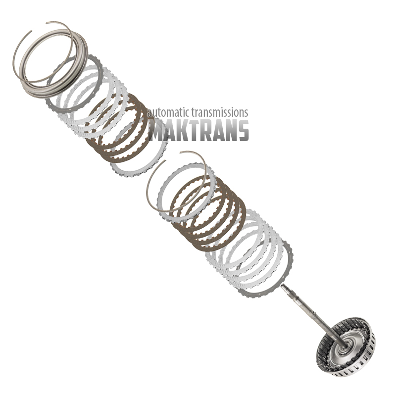 Wał wejściowy i kosz z tarczami B/E Clutch ZF 4HP16 [wysokość całkowita 332 mm]