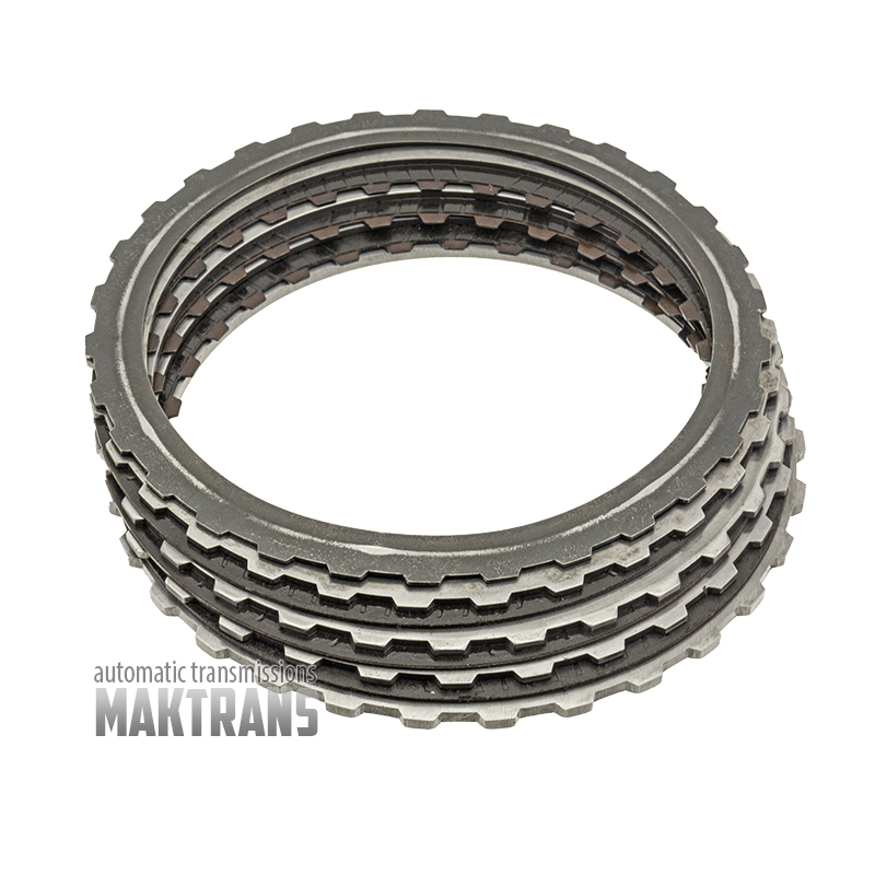 Zestaw tarcz ciernych i przekładek stalowych B Clutch ZF 4HP16[3 tarcze cierne, całkowita grubość kompletu 15,75 mm]