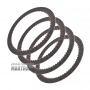 Zestaw tarcz ciernych Intermediate Clutch FORD AOD AODE AODE-W 4R70W 4R75E 4R75W [4 tarcze w zestawie, śr. zewn. 180 mm, 60T, grubość 1,70 mm]