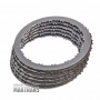 Zestaw tarcz ciernych i przekładek stalowych E Clutch [FORWARD] FORD 10R60 LP5P-7P211-BA LP5P-7A262-AA [całkowita grubość kompletu 27,25 mm, 5 tarcz ciernych]