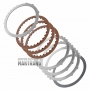​​​​​​​Komplet przekładek stalowych i tarcz ciernych F Clutch ZF 4HP16 [całkowita grubość kompletu 12,60 mm, 3 tarcze cierne]