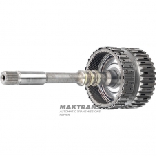 Wał wejściowy i kosz 4-5-6 Clutch GM 6L80 6L90 / 24237556 [wysokość całkowita 346 mm, 6 tarcz ciernych]