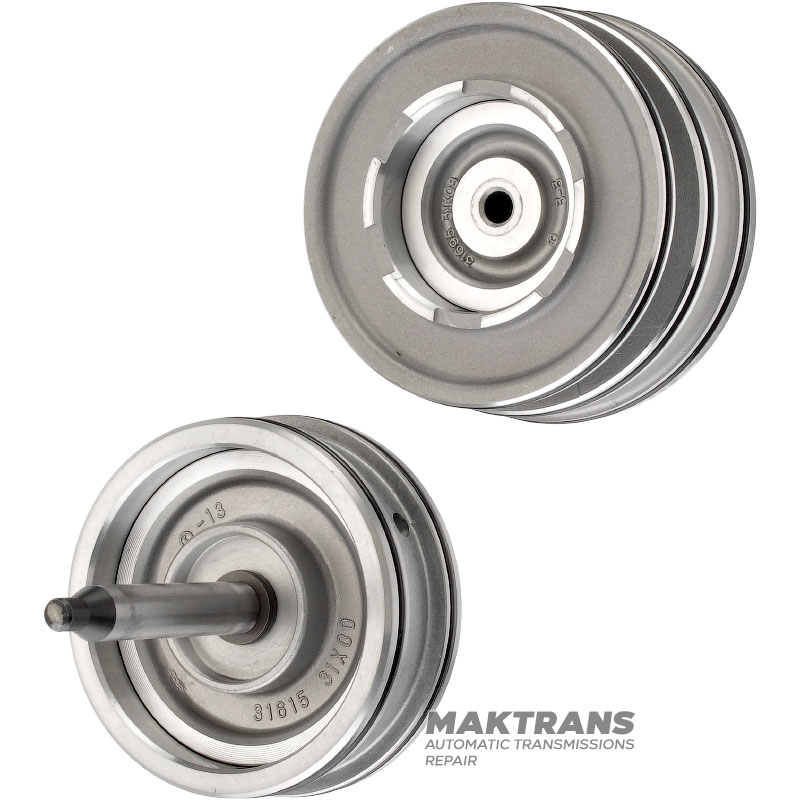 Tłok taśmy Overdrive RE4F03A - wysokość całkowita 129,40 mm, 3169131X01, 3161131X13, 3169531X09, 3160531X21, 3161531X02, 3160531X20, 3161831X03
