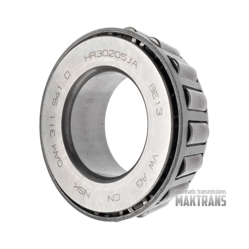 Łożysko stożkowe wału napędowego mechanizmu różnicowego №2 VAG DSG7 DQ200 0AM / 0AM311941D NSK HR30205JA