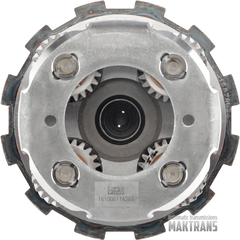 Tylna planetarka TOYOTA AC60E AC60F 357600K010 / 4 satelity (24 zęby na satelicie), długość wału 121 mm, 23 wypusty (zewnętrzna Ø 30,40 mm)