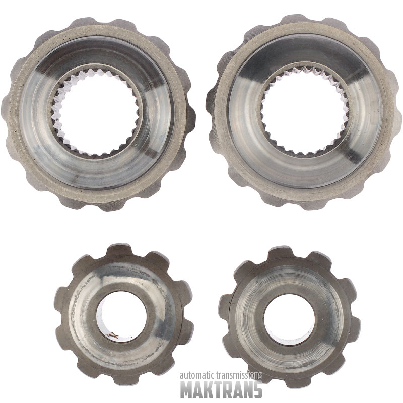 Zestaw satelitów mechanizmu różnicowego FORD 4F27E 5151591 4933629 / Ø zewnętrzna palca17 mm, koło zębate półosi 14 zębów / 28 wielowypustów (zewnętrzna Ø 67,05 mm), koło zębate 10 zębów (wewnętrzna Ø 17,15 mm)