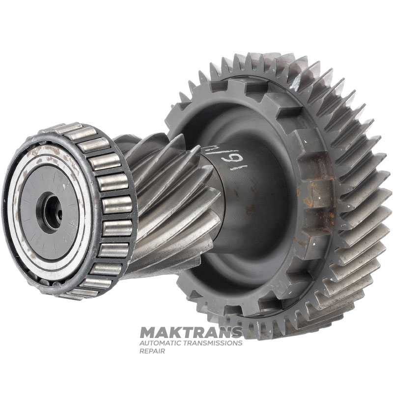 Wał pośredni mechanizmu różnicowego VAG 09G 09M 09K / (16 zębów (Ø zew. 60,80 mm), 48 zębów (Ø zew. 129,30 mm), przekładnia postojowa 14 zębów)