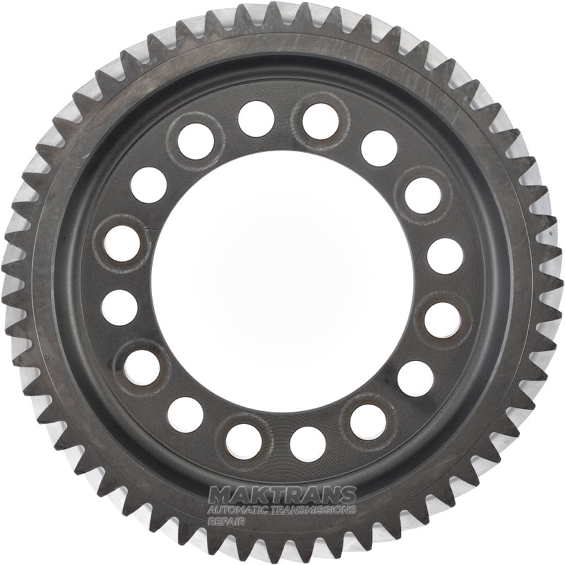 Koło zębate śrubowe mechanizmu różnicowego Hyundai / KIA A8MF1 458324G600 (55 zębów, średnica zewnętrzna 195,25 mm, 3 nacięcia)