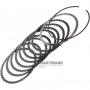Komplet tarcz ciernych i przekładek stalowych Overdrive Clutch Hyundai/KIA A8MF1 454254G600 (8 tarcz ciernych, całkowita grubość zestawu 18,20 mm)