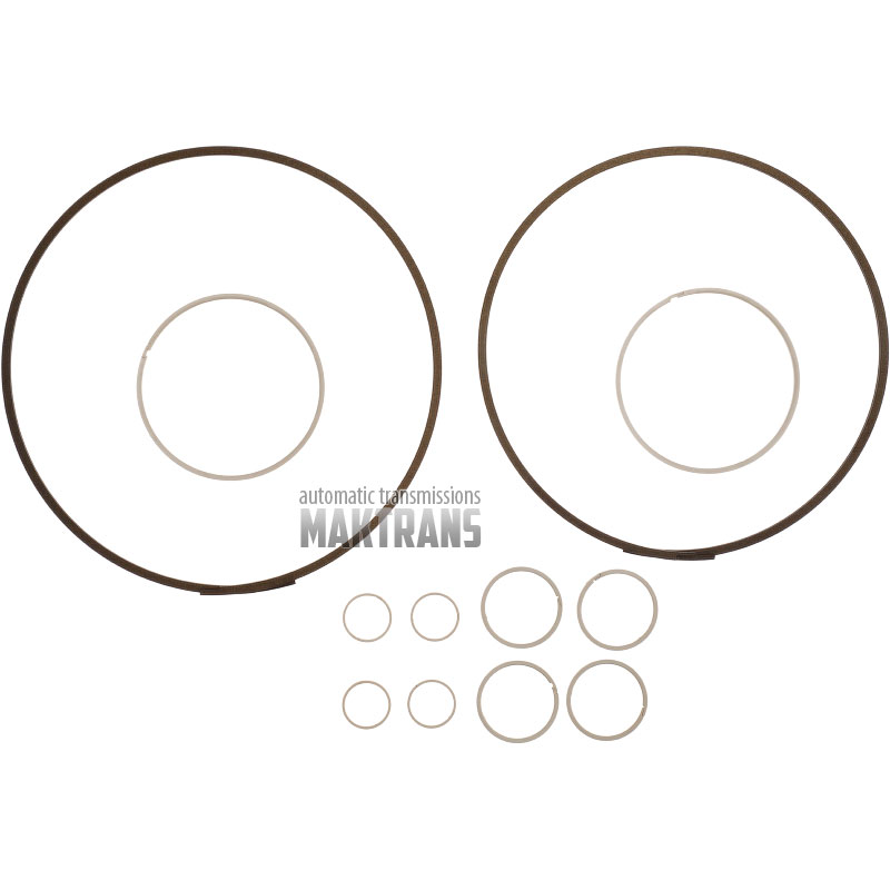 Zestaw plastikowych i teflonowych pierścieni, dzielonych, uszczelniających  JATCO JF010E / NISSAN RE0F09A (w zestawie 12 pierścieni)