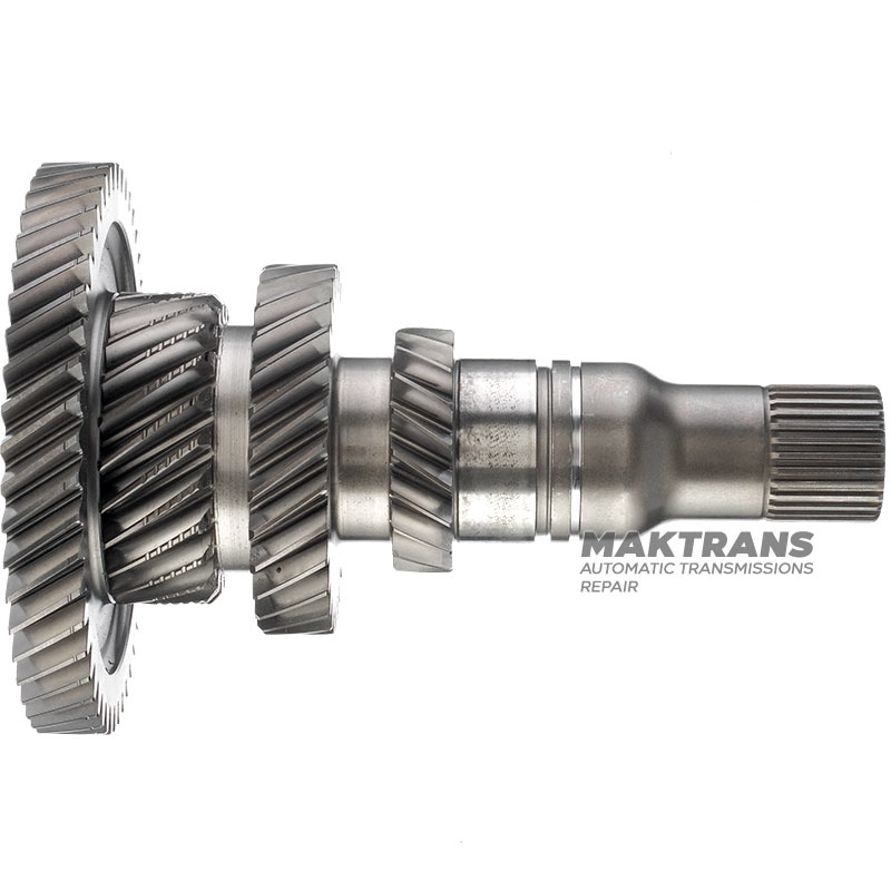 Wał wejściowy K2 Hyundai / KIA DCT D8LF1 (D8F48W) - 432002N030 (długość wału 178 mm, 19 zębów (Ř zew. 52,20 mm), 29 zębów (Ř zew. 79,25 mm), 23 zębów (Ř zew. 66,90 mm), 49 zębów (Ř zew. 66,90 mm) Ř 122,25 mm)