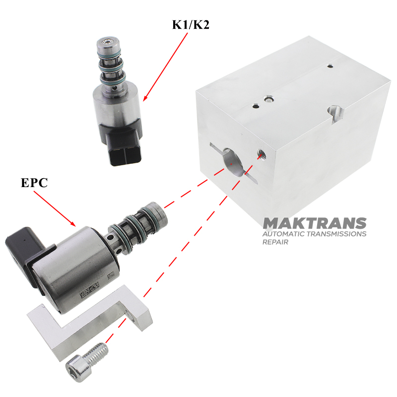 Adapter do testowania elektrozaworów Elektroniczna kontrola ciśnienia (K1 K2 EPC) / 0CK 0CL 0СJ DL382