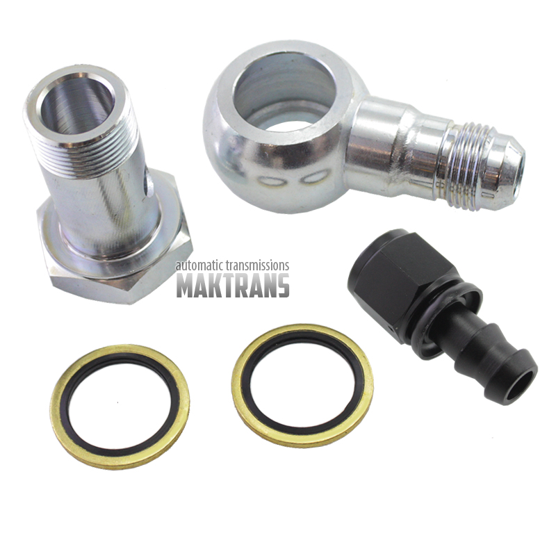 Uniwersalna chłodnica oleju 12-rzędowa M22x1,5 ze złączami Banjo na wąż 13mm