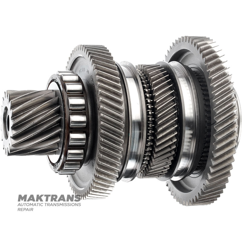 Wał napędowy mechanizmu różnicowego nr 1 VAG eHybrid DQ400 0DD - 17 (Ř 56,35 mm) / 63 (Ř 135,40 mm) / 51 (Ř 101,90 mm) / 63 (Ř 153,80 mm)