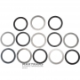 Komplet tarcz stalowych i ciernych C2 Sprzęgło SsangYong DSI-6 / DSI M78 0578-166053 - 6 tarcz ciernych (całkowita grubość zestawu 23,80 mm)