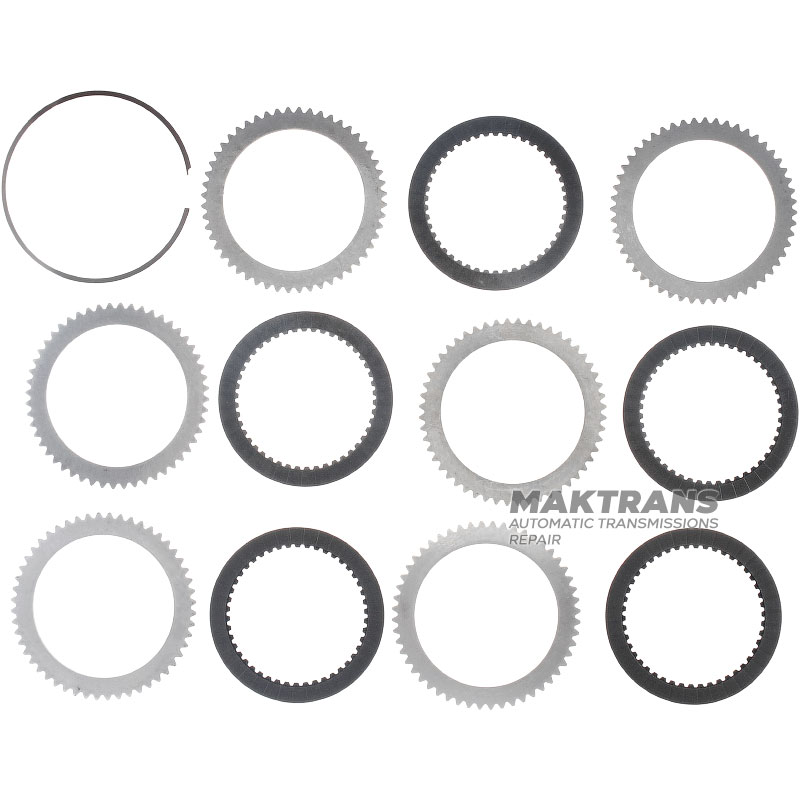 Komplet tarcz stalowych i ciernych C1 Sprzęgło SsangYong DSI-6 / DSI M78 0578-166053 - 5 tarcz ciernych (całkowita grubość zestawu 24,60 mm)