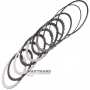 Komplet stalowych i tarcz ciernych Forward Clutch JATCO CVT - 3 tarcze cierne (całkowita grubość kompletu 13 mm)