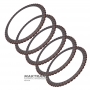 Zestaw tarcz ciernych E Clutch GM 10L1000 - w zestawie 5 tarcz (54 zęby, średnica wewnętrzna 184,20 mm, grubość 1,85 mm)